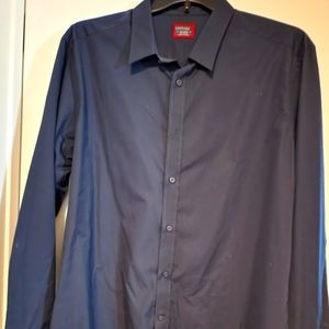 Untuck-it dress shirt XXL in Navy blue.